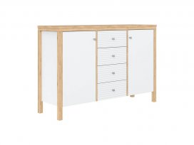 Тумба Вояж-24-Р/Я (белый лак + антик 24)